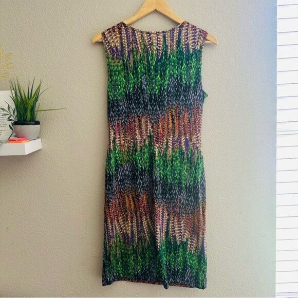 Cato Multicolor Midi Dress Size M Elegant Workwear Wedding Guest Style - Picture 2 of 8